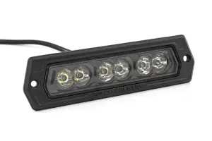 Rough Country - 70916BL | Rough Country 6 Inch Flush Mount Black Series Lights Bar | Pair, Flood - Image 2