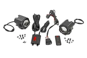 Rough Country - 78880 | Rough Country Laser Whip Light Kit For UTV / ATV | Pair, Universal | RGBW - Image 1