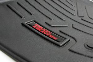 Rough Country - M-2141 | Rough Country Floor Mats Chevrolet Silverado / GMC Sierra 1500/2500 HD/3500 HD (2014-2019) | First Row, Front Bucket Seats, All Cab Types - Image 2