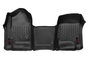 M-2114 | Rough Country Floor Mats For Chevrolet Silverado / GMC Sierra 1500/2500 HD/3500 HD (2014-2019) | First Row, Front Bench Seat, All Cab Types