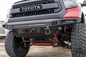 Rough Country - 10914 | Rough Country High Clearance Front Bumper For Toyota Tundra 2/WD/4WD (2014-2021) | With LED Block Off Plates (No Lights) - Image 9