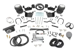 10034C | Rough Country Air Spring Kit | Stock Height with Onboard Air Compressor (2020-2025 Silverado, Sierra 2500 HD, 3500 HD 2WD/4WD)