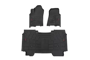 SM31630 | Rough Country Sure Fit Floor Mats For Ram 1500 (2025-2025) | Front & Second Row, Crew Cab