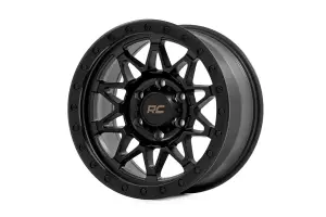 Rough Country - 78170918B | Rough Country 78 Series Wheel | Simulated Beadlock / Black / 17x8.5 / 5x5 / +0mm - Image 3