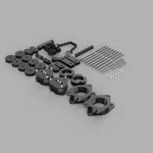 222040 | Traxda 2. Inch Front / 2.0 inch Rear Suspension Lift Kit (2017-2024 Rdigeline 2WD/4WD/AWD, 2016-2022 Pilot 2WD/4WD/AWD, 2016-2024 Passport 2WD/4WD/AWD)