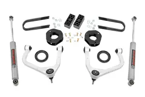 110430 | Rough Country 3.5 Inch Lift Kit For Chevy Silverado 1500 (2025-2025) | Aluminum Finish, Strut Spacers With N3 Rear Shocks