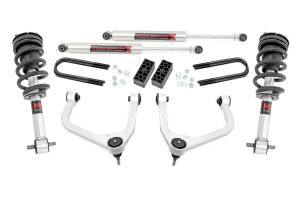 110440 | Rough Country 3.5 Inch Lift Kit For Chevy Silverado 1500 (2025-2025) | Aluminum Finish, M1 Struts With M1 Rear Shocks