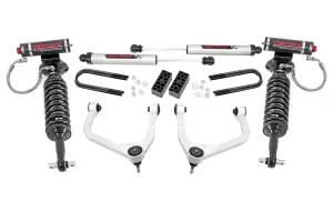 110457 | Rough Country 3.5 Inch Lift Kit For Chevy Silverado 1500 (2025-2025) | Aluminum Finish, Vertex Coilovers With V2 Rear Shocks