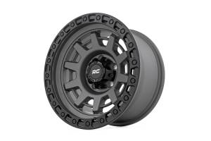 Rough Country - 85150813 | Rough Country 85 Series Wheel | One-Piece / Simulated Beadlock / Gunmetal Gray/Black / 15X8 / 5x4.5 / -19mm - Image 2