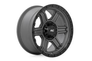 Rough Country - 79170912G | Rough Country 79 Series Wheel | One-Piece / Gunmetal Gray With Black Ring / 17x8.5 / 6x5.5 / 0mm - Image 4