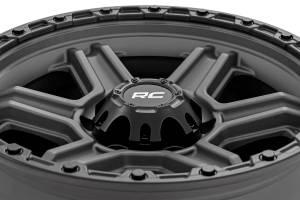 Rough Country - 79170912G | Rough Country 79 Series Wheel | One-Piece / Gunmetal Gray With Black Ring / 17x8.5 / 6x5.5 / 0mm - Image 5