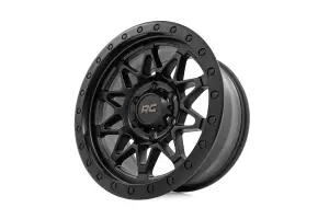 Rough Country - 78181214B | Rough Country 78 Series Wheel | Simulated Beadlock / Black / 18x9 / 5x5.5 / -12mm - Image 2