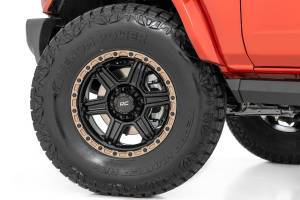 Rough Country - 79150814 | Rough Country 79 Series Wheel | One-Piece / Semi Gloss Black With Bronze Ring / 15x8 / 5x5.5 / -19mm - Image 6