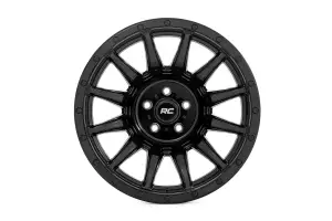 90201811B | Rough Country 90 Series Wheel | One-Piece / Gloss Black / 20x10 / 8x170 / -19mm