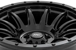 Rough Country - 90201811B | Rough Country 90 Series Wheel | One-Piece / Gloss Black / 20x10 / 8x170 / -19mm - Image 4